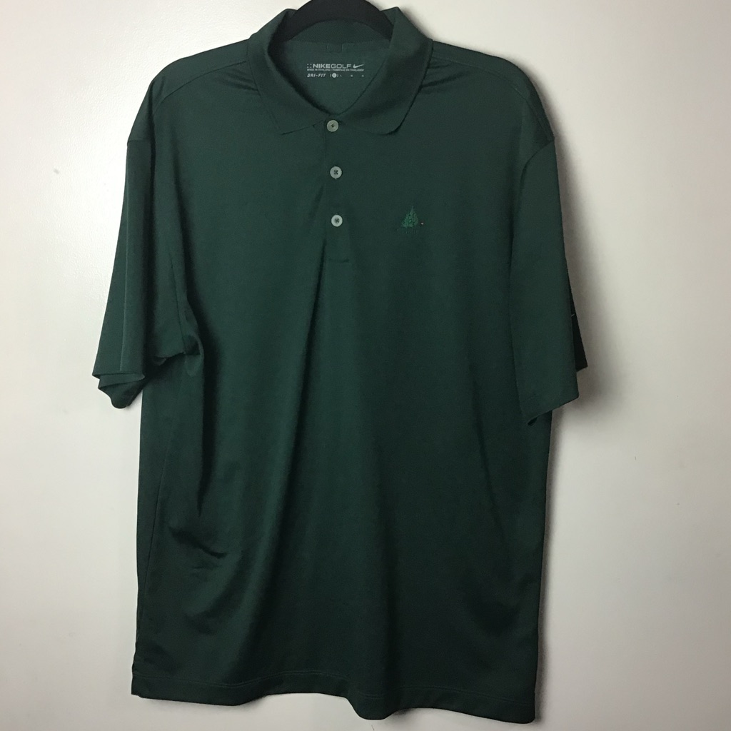 Nike Golf Green Short Sleeve Golf Polo Shirt Large